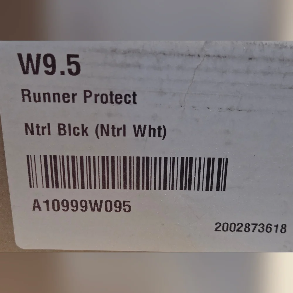 Allbirds Black and White Runner Protect Sneakers - Picture 5 of 7